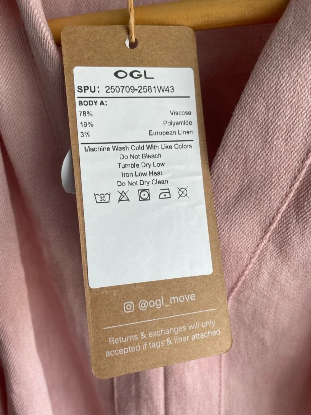 New OGL Women Pink Mid Dress Size XS - Picture 7 of 10